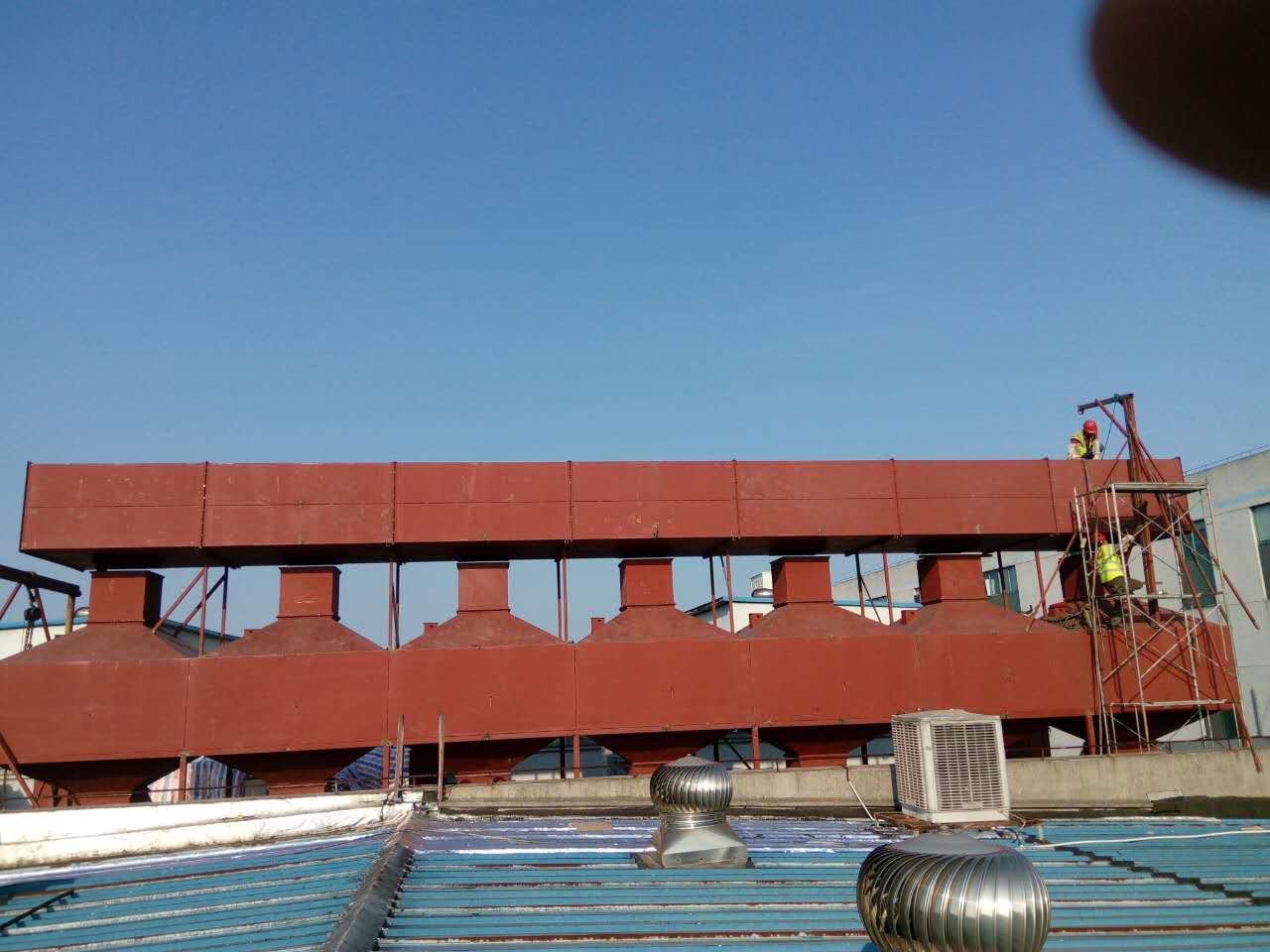 【揚州綠之源環(huán)?！课矫摳酱呋紵椖堪惭b現(xiàn)場