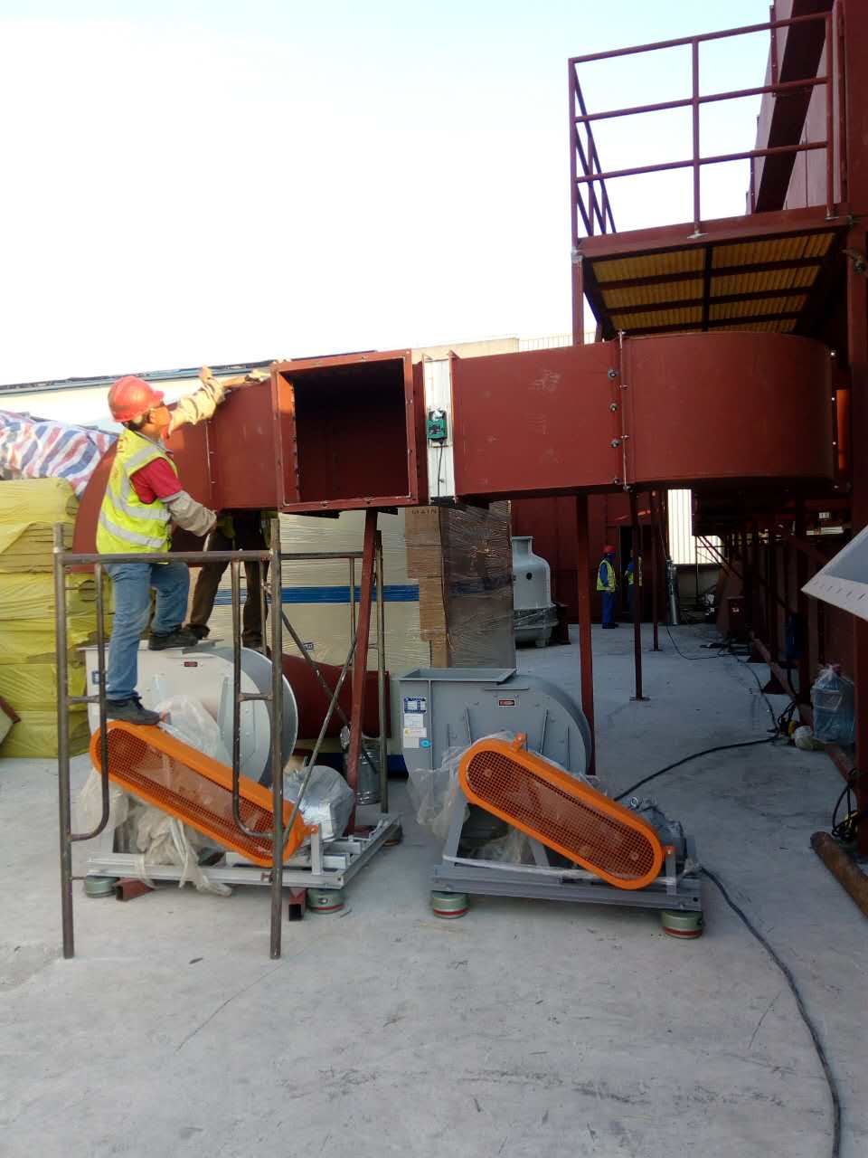 【揚州綠之源環(huán)?！课矫摳酱呋紵椖堪惭b現(xiàn)場